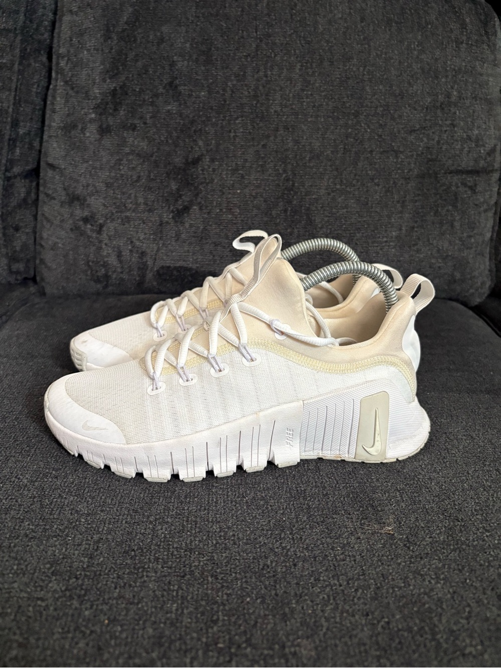 Nike Free Metcon 6 White Platinum Tint Nby FJ7126 101 Women's Size 7.5 - Picture 3 of 7